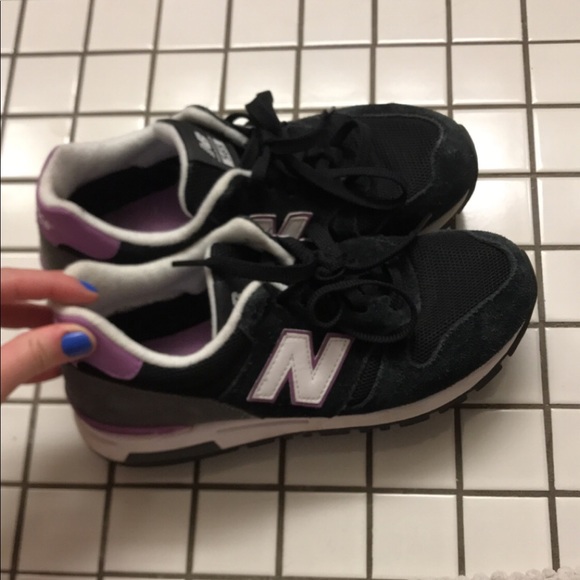 Purple and black 566 New Balance sneakers Purple and black 566 New Balance sneakers
